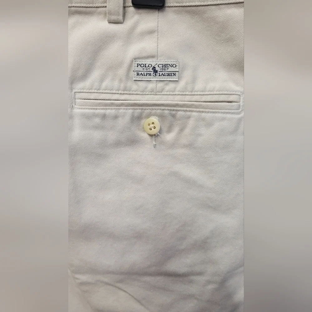 Polo Ralph Lauren 34 Khaki Shorts Vintsge 1990s Preowned 9" Inseam 26" Short Leg - Picture 7 of 11